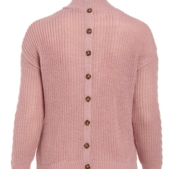 Derek Heart Pink Cable knit sweater (2X) - Picture 3 of 5